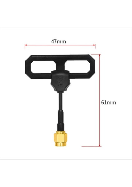 2.4g Wifi Anten Omni Mini Lollipop Hava Rhcp Yüksek Kazançlı 5dbi Fpv Verici/alıcı Sma Erkek (Yurt Dışından) fırsatları