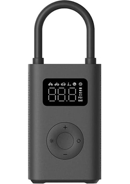 Mijia 2 Akülü Taşınabilir Hava Pompası, 150PSI, Araba Bisikleti Için, Lastik Sensörü Dahil, Amerikan/fransız Tarzı Nozullar