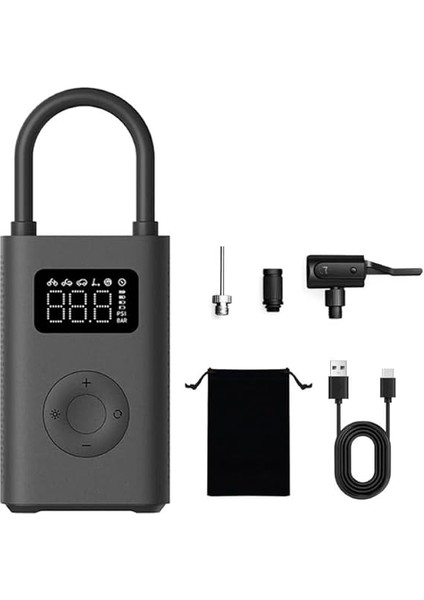 Mijia 2 Akülü Taşınabilir Hava Pompası, 150PSI, Araba Bisikleti Için, Lastik Sensörü Dahil, Amerikan/fransız Tarzı Nozullar fiyatları