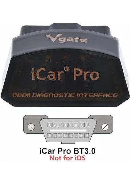 Icar Pro Bluetooth 3.0 Obd2 Kod Okuyucu Obdıı Tarayıcı Tarama Aracı Araba Arıza Kontrolü Motor Işığı Tork Android Için Uyumlu ELM327 Adaptörü ile Uyumlu fiyatları