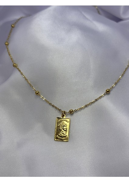 Antik Tanrıça Madalyon Çelik Kolye fiyatları