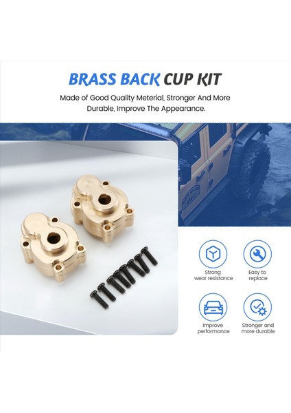 Rc Araba Yükseltme Pirinç Arka Kap Seti H8H 1/10 YK4102 YK4103 YK4104 YK4106 YK4082 YK4083 Parçası (Yurt Dışından) fırsatları