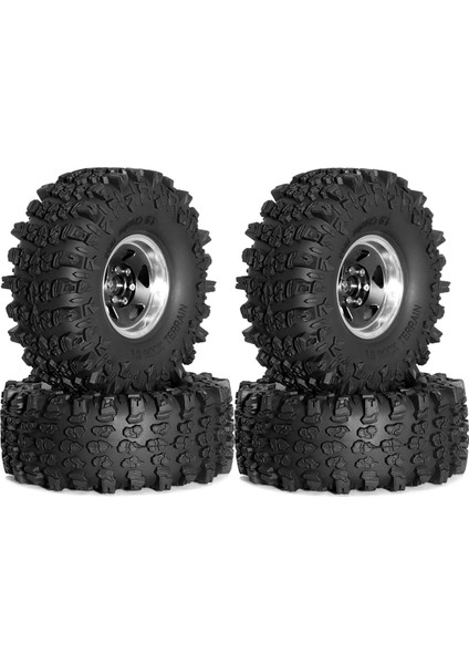 Axial SCX10 D90 Wraith 1/10 Rc Tırmanma Paletli Araç Parçaları Siyah Için 118 mm Dış Çaplı Lastikli 4 Adet 1,9 Inç Metal Lastik Jant (Yurt Dışından) fiyatları