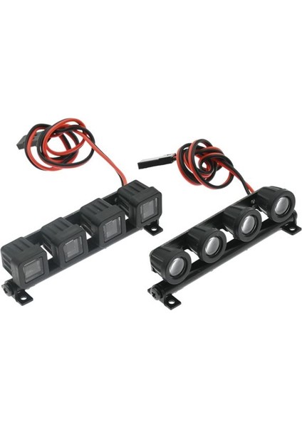 LED Işık Çubuğu Tavan Lambası Işıkları Axial SCX24 Fms FCX24 Jimny D12 Mini 1/18 1/24 Rc Paletli Araba Için, 2 (Yurt Dışından) indirimleri