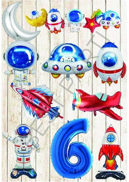 Temalı Doğum Günü Parti Seti Yaş 6