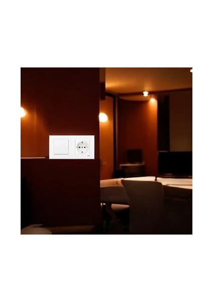 Karre Beyaz 2'li Set Anahtar ve Topraklı Priz Set fiyatları