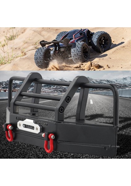 1/10 Rc Paletli Araç Axial SCX10 90046 90047 -D90 D110 Yükseltme Parçaları Için Vinç Montajlı Metal Ön Tampon (Yurt Dışından) indirimleri