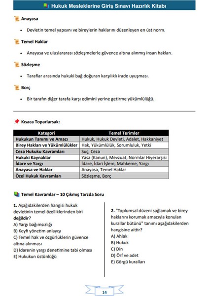 Kpss-A Hukuk Sınavlarına Hazırlık Kitabı (Spiralli) indirimleri