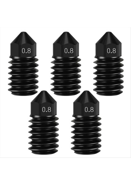 A1 Nozul Sertleştirilmiş Çelik Nozullar Mini Kit Hotend 0.8mm Için (Yurt Dışından)