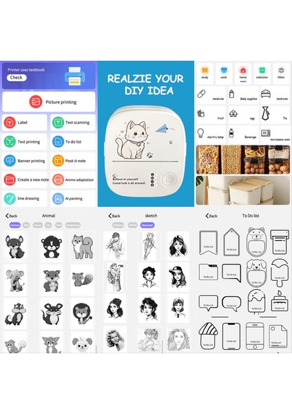 Taşınabilir Bluetooth Termal Hata Yazıcısı Cep Ev Kablosuz Termostat Yazıcılar Mini Çıkartma (Yurt Dışından) indirimleri