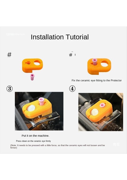 3D Yazıcı Aksesuarları Için Seramik Nozul Koruma Halkası Taz Bamboo A1 Serisi Lite Besleme Portu A1/mini ile Uyumlu (Yurt Dışından) indirimleri