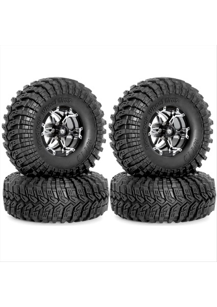 1/10 Rc Paletli Araç Axial SCX10 Wraith RR10 Capra Trx4 D Için 4 Adet 115 mm Metal 1,9 Inç Beadlock Jant Lastiği Seti (Yurt Dışından)