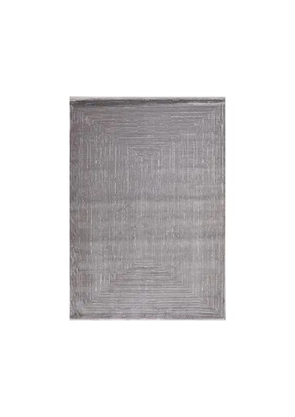 Gomara Klasik Göbekli Gri Viskon ve Akrilik Makine Halısı