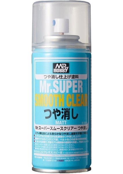 Mr.hobby B-530 170 Ml. Mr.super Smooth Pürüzsüz Mat Vernik, Sprey Model Boyası