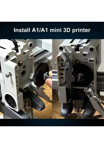 3D Yazıcı Için Geliştirilmiş Sertleştirilmiş Çelik A1/a1 Mini Ekstruder Dişli Düzeneği Kaplı, B (Yurt Dışından) indirimleri