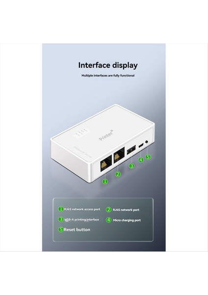 USB Kablosuz Ağ Yazıcı Sunucusu Aygıt Paylaşımı Bilgisayar Paylaşımı Yazdırma RJ45 (Yurt Dışından) indirimleri