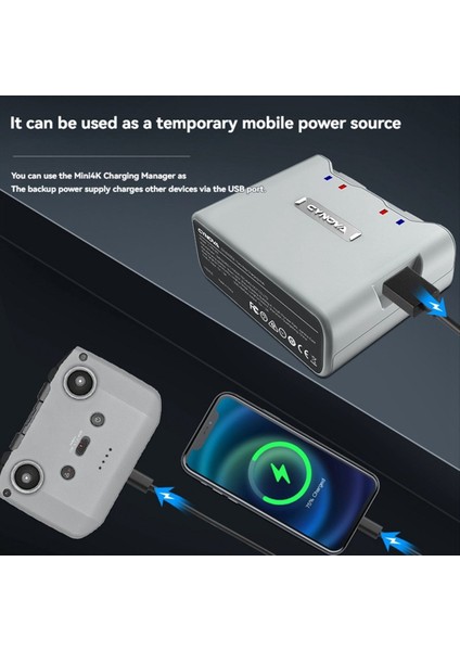 Mini 2/4k Drone Pil Şarj Cihazı Hub'ı Butler Iki Yönlü 2 Pil Minise (Yurt Dışından) indirimleri