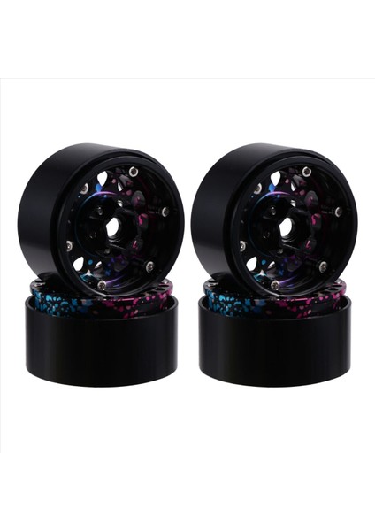 1/10 Trx4 SCX10 D90 CC01 Rc Paletli Araç Için 1,9 Inç Beadlock Tekerlek Gökkuşağı Jant Göbeği (Yurt Dışından) fiyatları