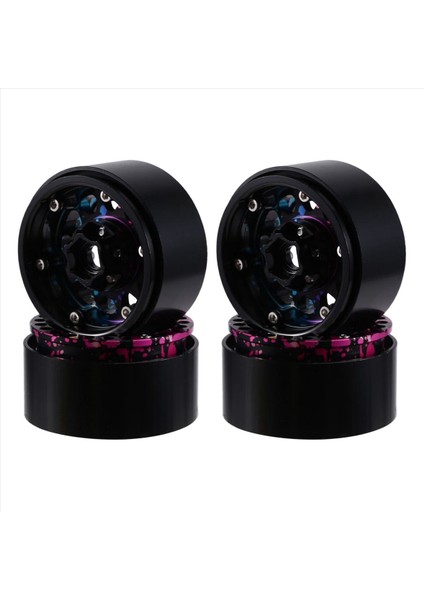 1/10 Trx4 SCX10 D90 CC01 Rc Paletli Araç Için 1,9 Inç Beadlock Tekerlek Gökkuşağı Jant Göbeği (Yurt Dışından) modelleri