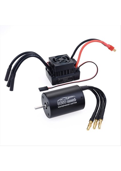 1/10 Rc Araba Kamyonu Için 60A Esc ve Program Kartı Kombinasyonu ile 3650,3900KV Su Geçirmez Fırçasız Motor, Yüksek Performans Yükseltmesi (Yurt Dışından)