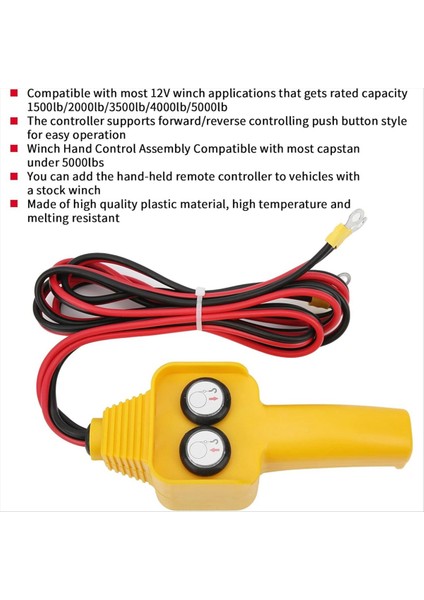 12V24V Elektrikli Vinç Makinesi Küçük Vinç Uzaktan Kumanda Kolu Anahtarı Aksesuarları Araba (Yurt Dışından) fırsatları