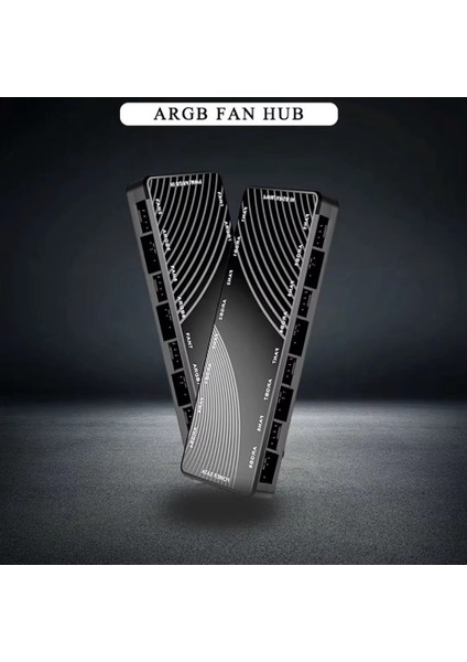 Kasa Fanı Işık Kontrol Cihazı 2'si 1 Arada Pwm + Argb Hub Çift Sekiz Yollu Ayırıcı 8 Portlu (Yurt Dışından) fiyatları