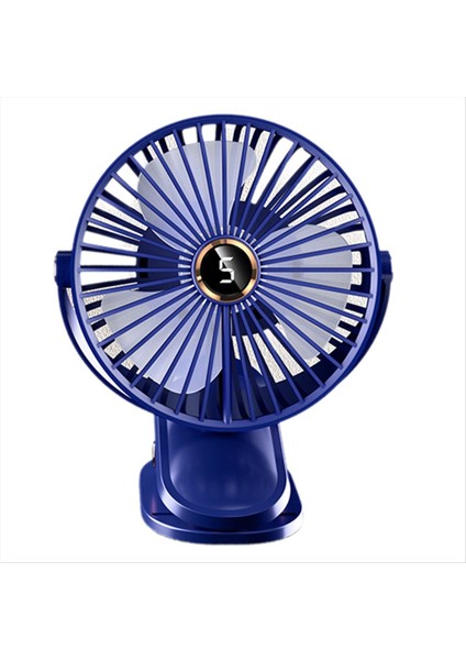 4000MAH Klipsli Vantilatör 5 Hızlı Dijital Ekran Sessiz Şarj Edilebilir Masaüstü Taşınabilir Hava Sirkülatörü Kablosuz LED Işık (Yurt Dışından)