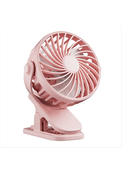 Mini Vantilatör Şarj Edilebilir Döner Askılı Klipsli Taşınabilir Ofis Yatak Odası Yurt Dış Mekan Hediyeleri Pembe (Yurt Dışından)