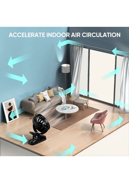 Mini Vantilatör Şarj Edilebilir Döner Askılı Klipsli Taşınabilir Ofis Yatak Odası Yurt Dış Mekan Hediyeleri Pembe (Yurt Dışından) fırsatları