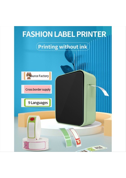 P15 Kablosuz Bluetooth Termal Etiket Yazıcısı Mini Taşınabilir Yapıştırıcı Üreticisi Hızlı Baskı Yeşil (Yurt Dışından) fiyatları