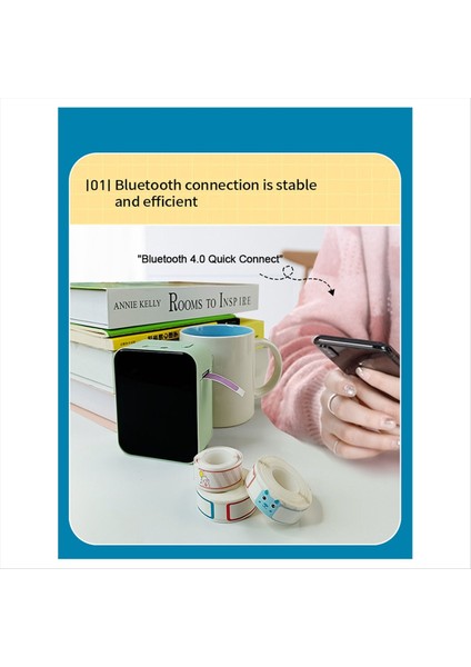 P15 Kablosuz Bluetooth Termal Etiket Yazıcısı Mini Taşınabilir Yapıştırıcı Üreticisi Hızlı Baskı Yeşil (Yurt Dışından) indirimleri