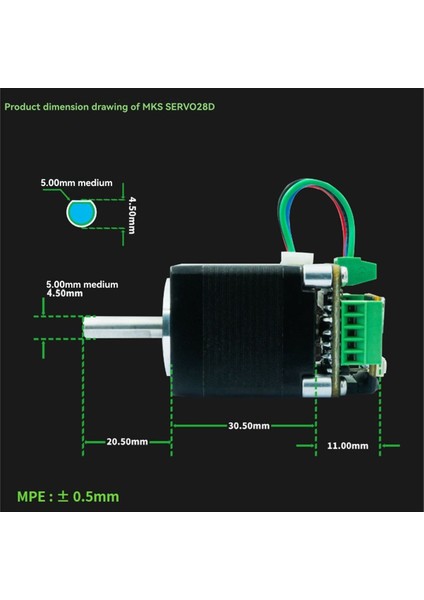 Mks Servo NEMA11/NEMA14 Kapalı Döngü Adım Motoru Sürücüsü Cnc 3D Yazıcı Gen-L Foc RS485 35D Için (Yurt Dışından) fiyatları
