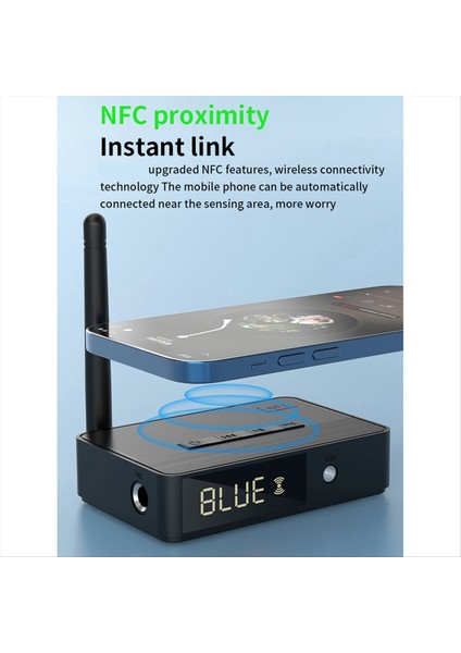Bluetooth 5.3 Alıcı Verici Adaptörü Hıfı Ses Kalitesi Nfc Uzaktan Kumanda Stereo Aux Koaksiyel Fiber Optik (Yurt Dışından) fırsatları