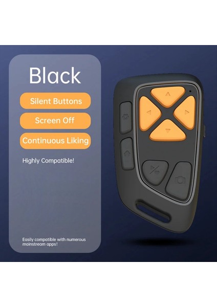 P4 Kablosuz Şarjlı Bluetooth Cep Telefonu Uzaktan Kumandası Çok Fonksiyonlu Sessiz Kamera Deklanşörü Selfie Sayfa Çevirici (Yurt Dışından) modelleri