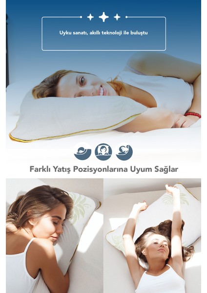 Aloe Wera Kumaşlı Visco Parçacıklı Ortopedik Yastık,saten Biyeli Visco Yastık 1200 gr fırsatları