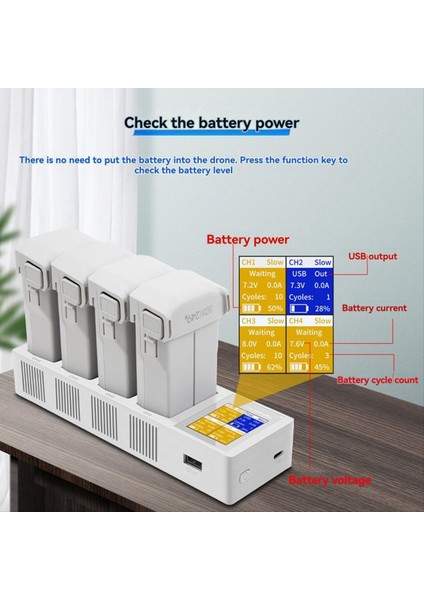 Mini 4/3 Pro Pil 3950MAH 3/mini Aksesuarlar Için 4 Yönlü Şarj Cihazı (Yurt Dışından) fırsatları