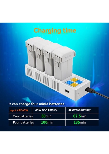 Mini 4/3 Pro Pil 3950MAH 3/mini Aksesuarlar Için 4 Yönlü Şarj Cihazı (Yurt Dışından) indirimleri