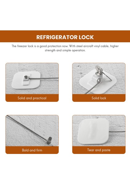 Buzdolabı Kilidi, Buzdolabı Kilitleri, Çocuk Güvenliği Için Anahtarlı Dondurucu Kilidi, Dolap Kilitleri - 1 Paket (Yurt Dışından) indirimleri