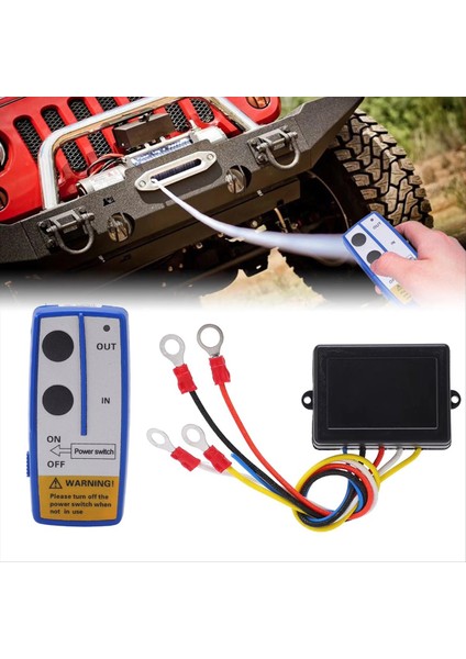 Kamyon, Atv, Suv Için 12V 24V Alıcılı Evrensel Vinç Kablosuz Uzaktan Kumanda Anahtarı Kiti (Yurt Dışından) fiyatları