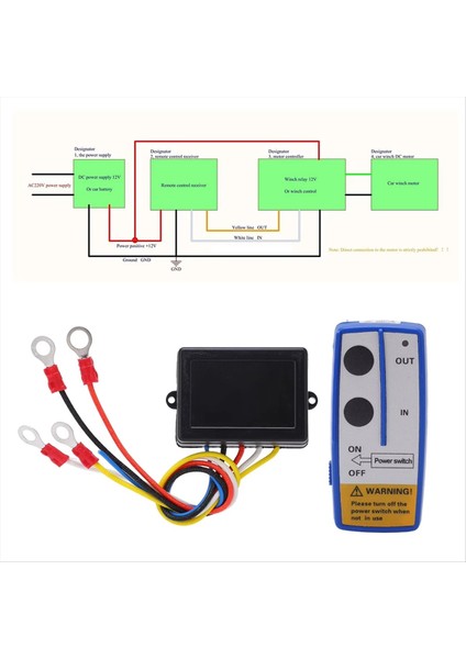 Kamyon, Atv, Suv Için 12V 24V Alıcılı Evrensel Vinç Kablosuz Uzaktan Kumanda Anahtarı Kiti (Yurt Dışından) indirimleri