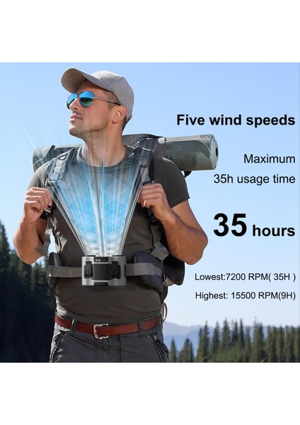 Bel Tipi Vantilatör Uzun Pil Ömrü Açık Hava Kamp Alanı Büyük Şantiye Taşınabilir Küçük A (Yurt Dışından) fiyatları