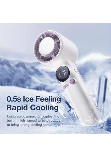 Taşınabilir Turbo Fan 4000MAH USB Şarj Edilebilir LED Dijital Ekranlı Yüksek Hızlı Soğutma Mini Seyahat Için Siyah (Yurt Dışından) fiyatları