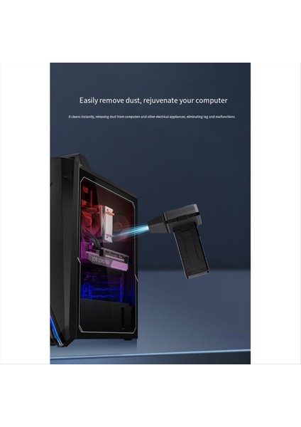 Basınçlı Hava Toz Alma Cihazı, LED Ekran ve Işıklı 130.000 Rpm Turbo Üfleyici, Klavye, Bilgisayar, Araba ve Ev Için Elektrikli Toz Alma Cihazı (Yurt Dışından) fiyatları