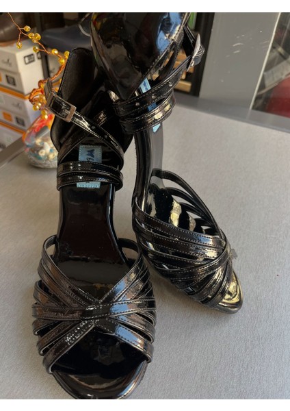 7,5 cm 11 Pont Çok Bantlı Model Tango, Dans ve Salon Ayakkabısı