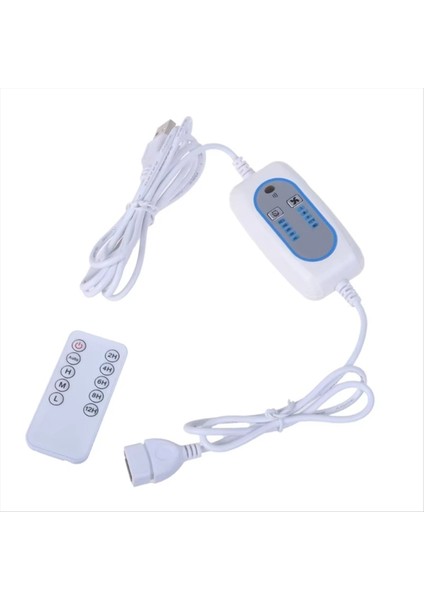 USB Uzaktan Kumanda Zamanlama Kablosu 2-12 Saat 4 Hız Ayarlı Uzatma Hattı 5V Masa Tavan Vantilatörü Işığı Için (Yurt Dışından)