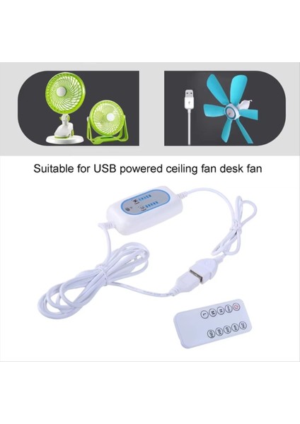USB Uzaktan Kumanda Zamanlama Kablosu 2-12 Saat 4 Hız Ayarlı Uzatma Hattı 5V Masa Tavan Vantilatörü Işığı Için (Yurt Dışından) indirimleri