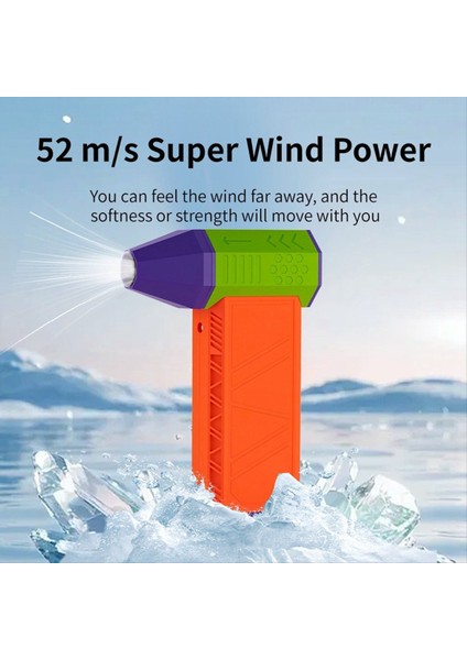 LED Aydınlatmalı Jet Fan 130.000 Rpm Hızı 52 M/s Fırçasız Motor Kanallı Turbo Şiddetli Türbin Little Black (Yurt Dışından) fırsatları