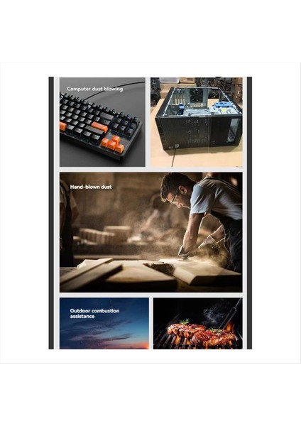 Mini Turbo Violent Fan 110000 Rpm El Tipi Fırçasız Motor Yüksek Güçlü Jet 8000 Mah Araba Klavye Temizleme Aracı D (Yurt Dışından) modelleri