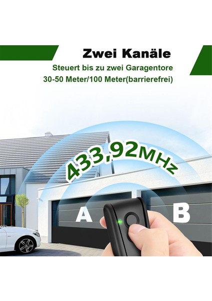 Garaj Kapısı Açacağı Için 2 Adet 433.92MHZ Uzaktan Kumanda, 2 Kanallı El Tipi Verici Rsc2, Rse2 (Yurt Dışından) indirimleri