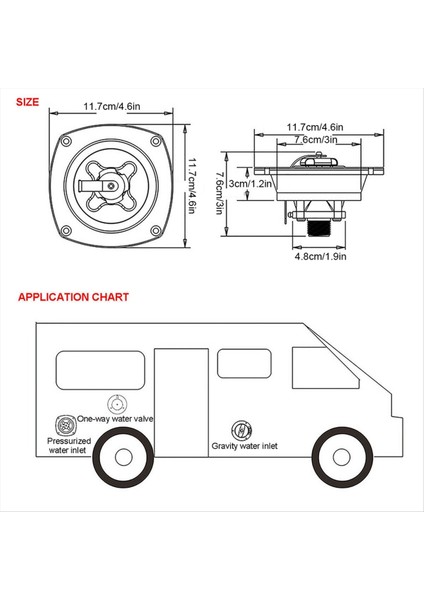 Basınç Regülatörü ve Hızlı Bağlantılı Doldurma Girişli Su Girişi Karavan ve Karavan Aksesuarları (Yurt Dışından) fiyatları